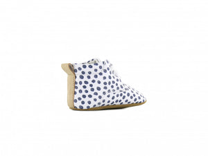 Soft Soles White with Black Dots