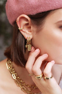 Earrings Les Antiques Chunky Chain Collection 14 styles / 2 colors, ONLY AVAILABLE IN THE KIEKEBOOH! STORE