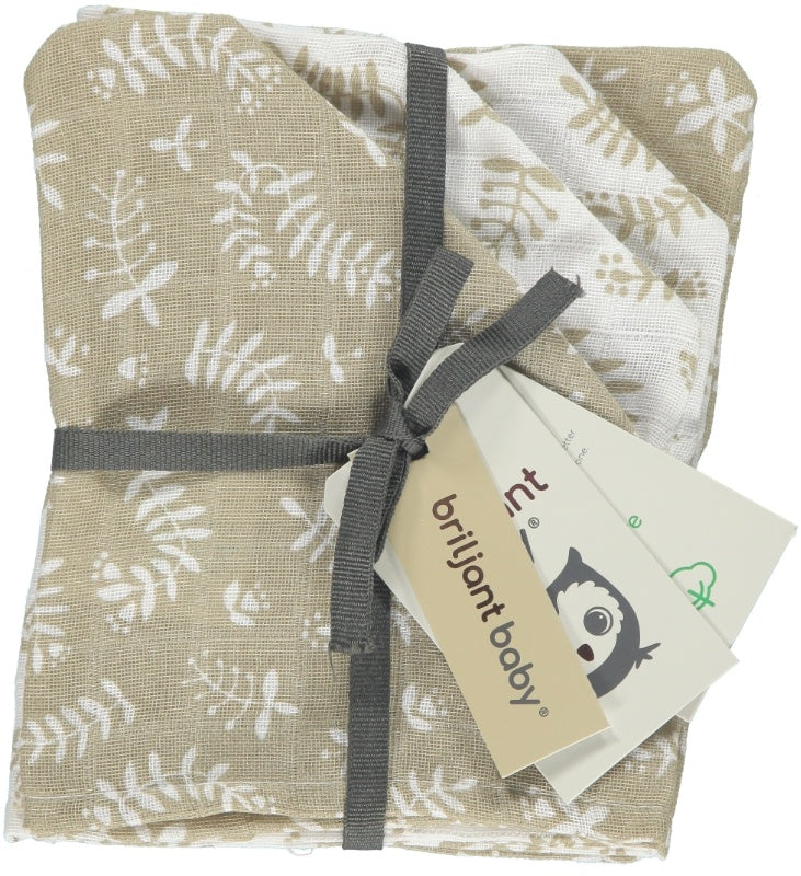 Hydrophilic Wash Cloth Botanic Sand (4 pcs)