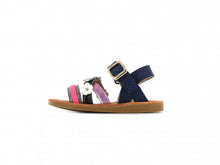 Load image into Gallery viewer, Classic Sandal Blue Snake Pink
