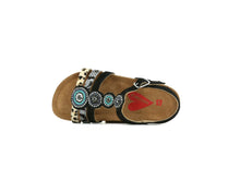 Load image into Gallery viewer, Sandal Black Beads
