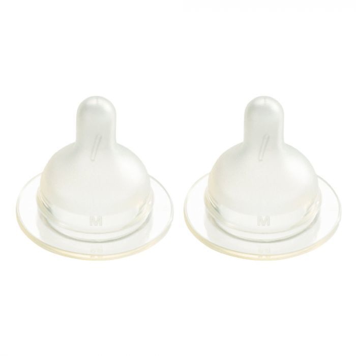 Teat - Wide - Nipple - Medium 1M+ - 2 pack